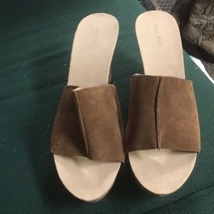 Tan Nine West wedge